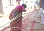 aunt working on warp